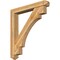 Ekena Millwork Merced Arts and Crafts Rough Sawn Bracket w/ Offset Brace, Western Red Cedar, 6"W x 40"D x 44"H BKT0604X40X44MRC03RWR - alternate 1